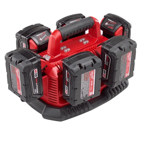 Estação de recarga sequencial 18V - Six pack 220V Estação de recarga sequencial 18V - Six pack 220V