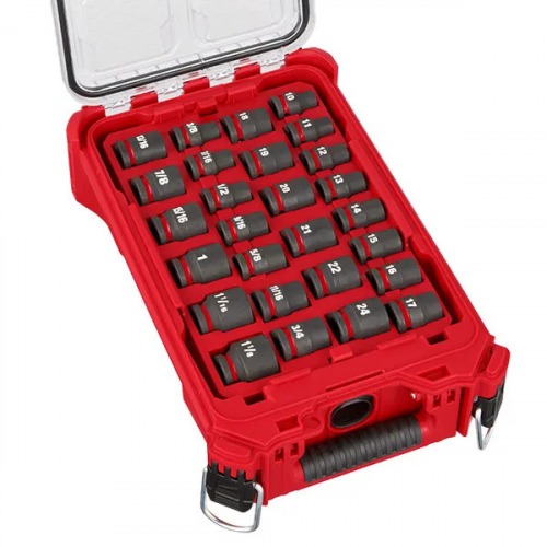 Jogo de soquete de impacto 10 a 24mm e 3/8