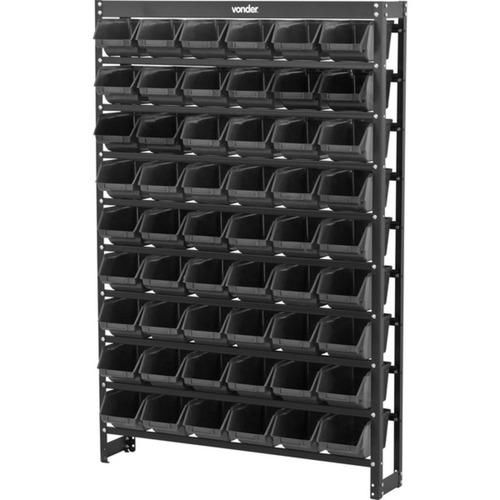 Estante metlica com 54 gavetas preta n 5 - 61.27.054.571