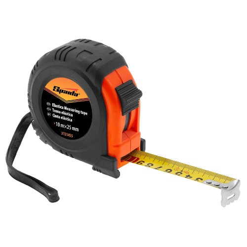 Trena emborrachada com fita de aço 25 mm x 10 m com trava - 3131455 Trena emborrachada com fita de aço 25 mm x 10 m com trava - 3131455