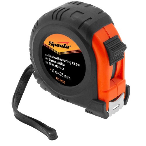 Trena emborrachada com fita de aço 25 mm x 10 m com trava - 3131455 Trena emborrachada com fita de aço 25 mm x 10 m com trava - 3131455