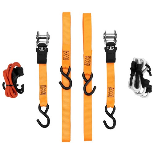 Kit cinta com catraca para amarra��o de carga com el�sticos de bagagem - 5440355