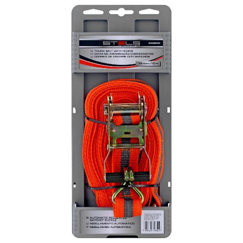 Cinta com catraca para amarrao de carga 38 mm x 10 metros - 5436555