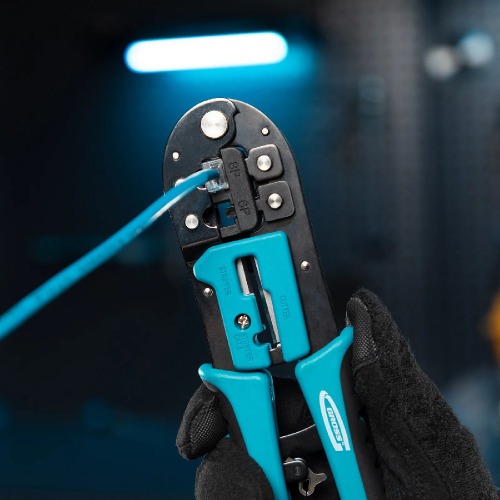 Alicate Desencapador Crimpador e Cortador de Fios 8