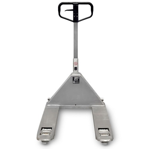 Transpalete hidrulico ao inox 2.500 kg 680 mm com rodas duplas de nylon - TM2500IC