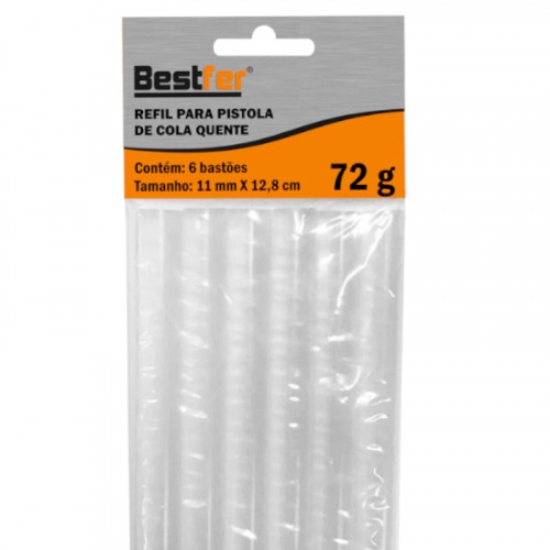 Bastão de cola quente 11 x 150 mm 6 peças - BFH1115 Bastão de cola quente 11 x 150 mm 6 peças - BFH1115
