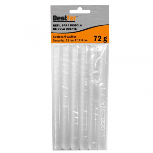 Bastão de cola quente 11 x 150 mm 6 peças - BFH1115 Bastão de cola quente 11 x 150 mm 6 peças - BFH1115