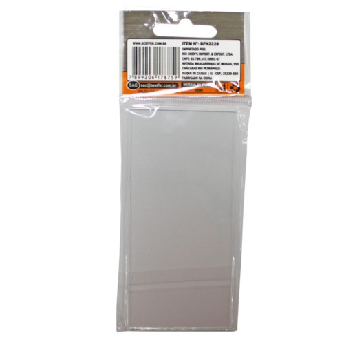 Lente para máscara de solda 108 mm x 50 mm retangular - BFH2228 Lente para máscara de solda 108 mm x 50 mm retangular - BFH2228