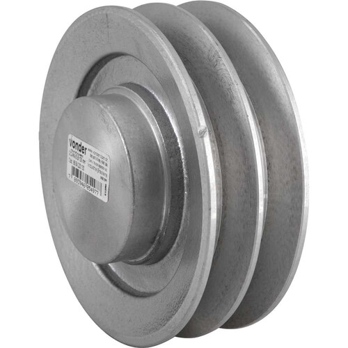 Polia de alum�nio 2 canais B 130 mm - 6684220130