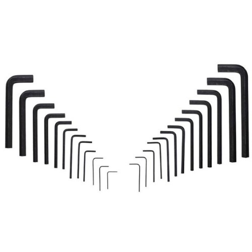 Jogo de chave allen 0,7 a 10 mm e 0,05 a 3/8