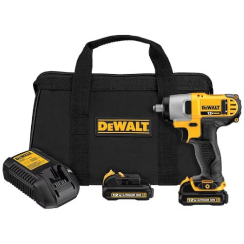 Chave de impacto a bateria 12 volts encaixe de 3/8