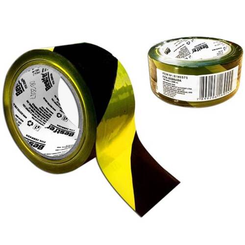 Fita zebrada para demarcação 48 mm x 100 metros - BFH1571 Fita zebrada para demarcação 48 mm x 100 metros - BFH1571