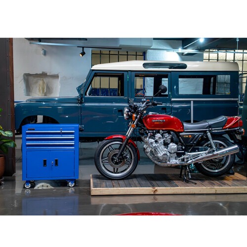 Carrinho para ferramentas com 3 gavetas e 2 portas Carrinho para ferramentas com 3 gavetas e 2 portas