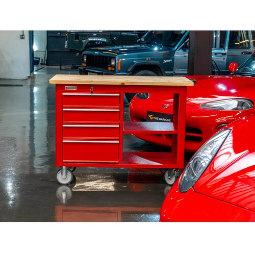 Bancada móvel com 4 gavetas e 1 prateleira - RLL-274 Bancada móvel com 4 gavetas e 1 prateleira - RLL-274