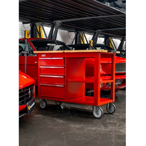 Bancada móvel com 4 gavetas e 1 prateleira - RLL-274 Bancada móvel com 4 gavetas e 1 prateleira - RLL-274