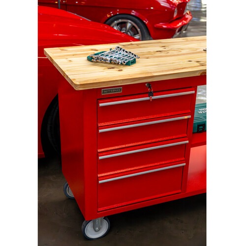 Bancada móvel com 4 gavetas e 1 prateleira - RLL-274 Bancada móvel com 4 gavetas e 1 prateleira - RLL-274