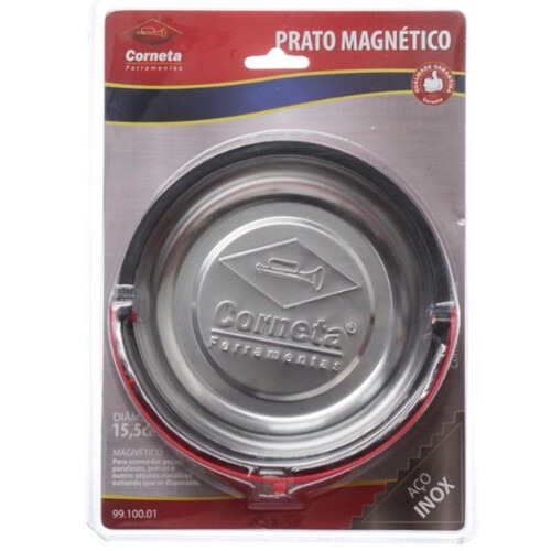 Bandeja magn�tica redonda 150 mm inox - 9910001 