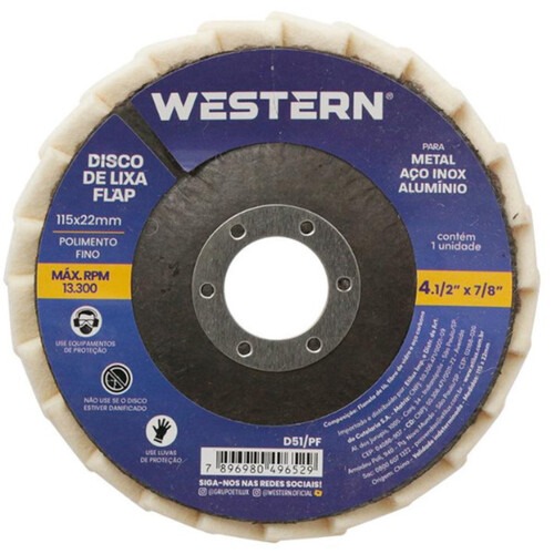 Disco de polimento flap disc 4.1/2