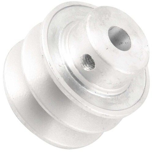 Polia de alum�nio 2 canais perfil A 60 mm com furo de 1/2