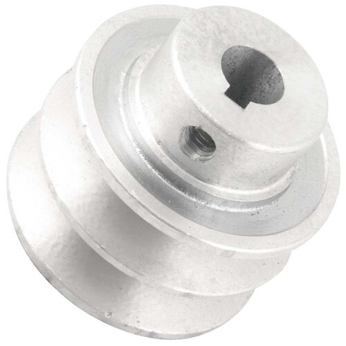 Polia de alum�nio 2 canais perfil A 60 mm com furo de 14 mm - 6677114060