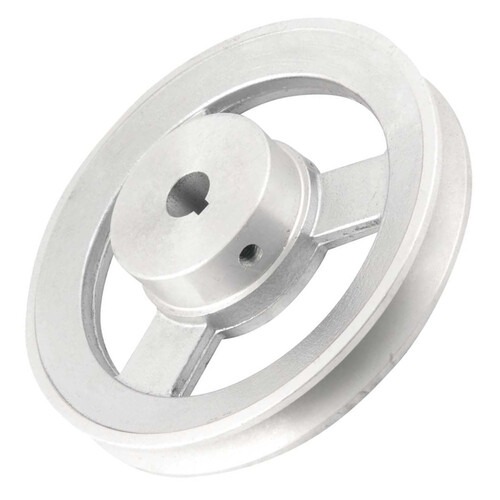 Polia de alum�nio 1 canal perfil A 150 mm com furo de 5/8