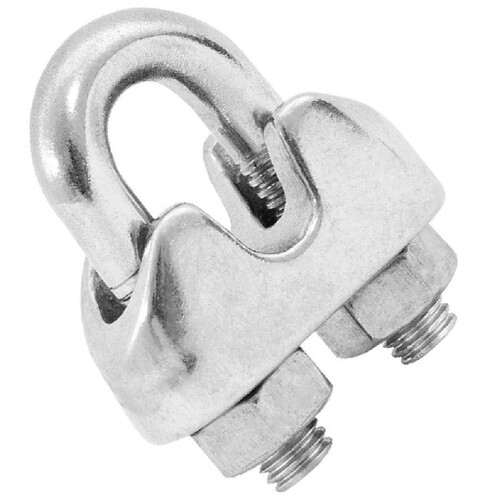 Clips para cabo em a�o inox 1/4