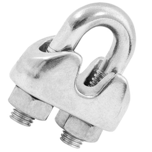 Clips para cabo em a�o inox 1/4