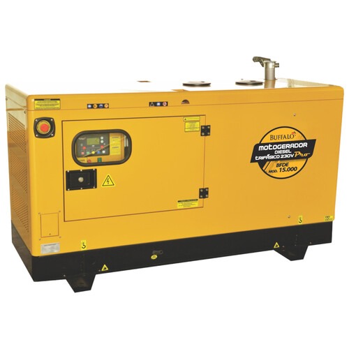 Gerador de energia 15 Kva a diesel cabinado com painel ATS trif�sico 220V - BFDE 15.000