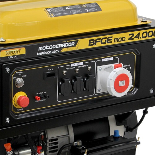 Gerador de energia 24 Kva a gasolina partida el�trica trif�sico - BFGE 24.000 Rental