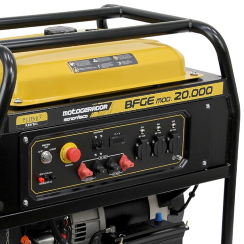 Gerador de energia 19 Kva a gasolina partida el�trica monof�sico - BFGE 20.000 Rental