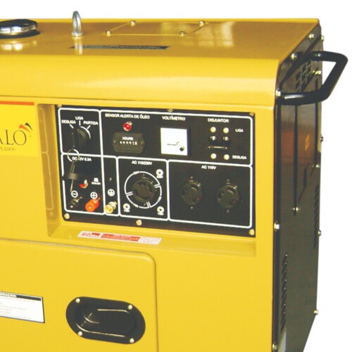 Gerador de energia 5,5 Kva a diesel partida el�trica monof�sico - BFDE 6.500