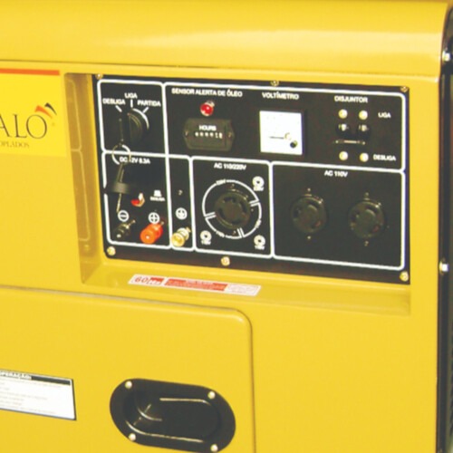 Gerador de energia 5,5 Kva a diesel partida el�trica monof�sico - BFDE 6.500