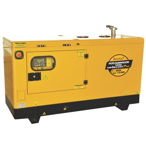 Gerador de energia 15 Kva a diesel cabinado com painel ATS trif�sico 220V - BFDE 15.000