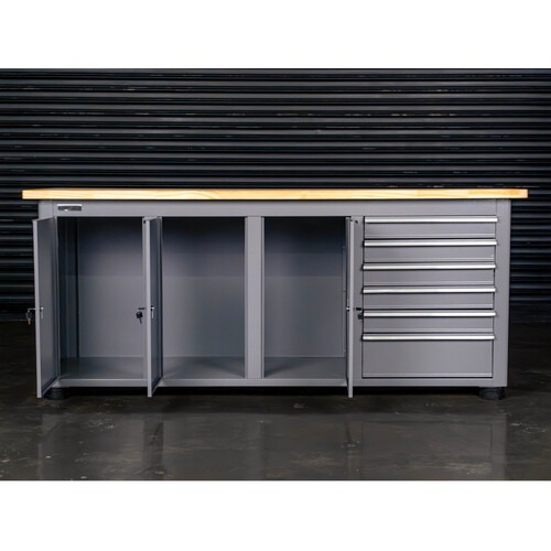 Bancada fechada com 6 gavetas e 3 portas - RLL-214