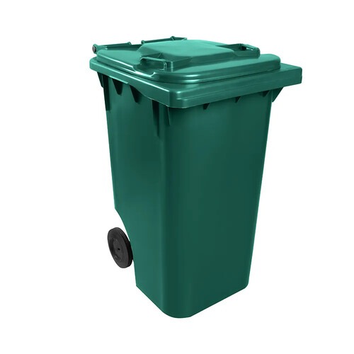 Carrinho coletor de lixo 240 litros sem pedal - 013633