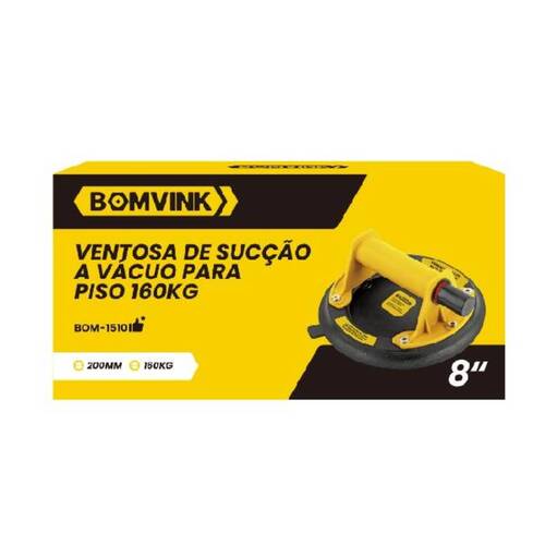Ventosa com bomba de vácuo para piso 160 Kg - BOM-1510 Ventosa com bomba de vácuo para piso 160 Kg - BOM-1510