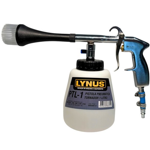 Pistola tornador pneumática 1L para limpeza - PTL-1 Pistola tornador pneumática 1L para limpeza - PTL-1