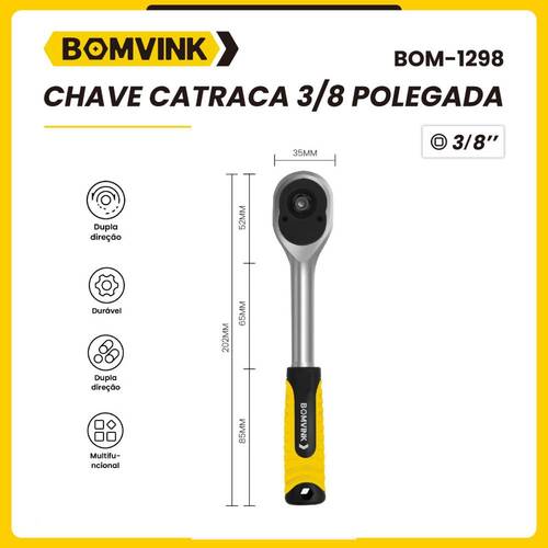 Chave catraca revers�vel 3/8