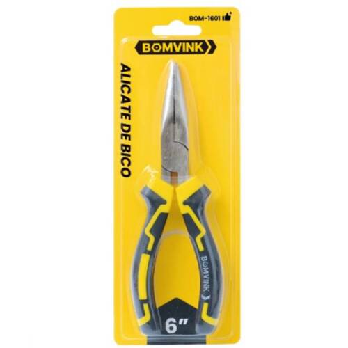 Alicate bico meia cana reto 6 Alicate bico meia cana reto 6