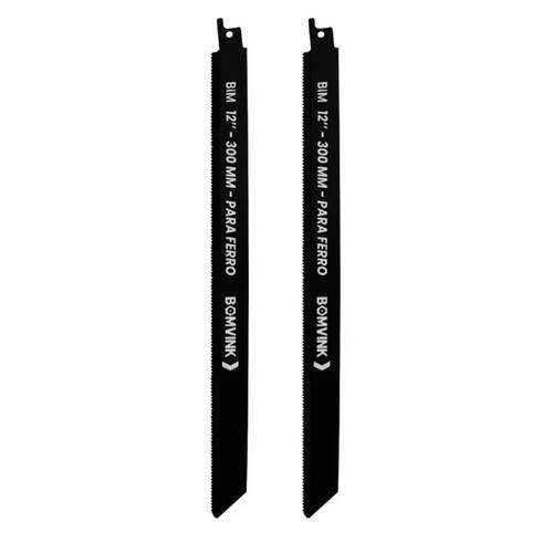 L�mina serra sabre 300 mm 14 dentes para metal 2 pe�as - BOM-5138