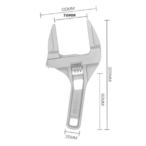 Chave ajustável para encanamento abertura de 7 a 70 mm - BOM-1248 Chave ajustável para encanamento abertura de 7 a 70 mm - BOM-1248