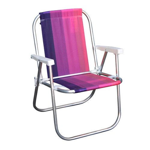 Cadeira de praia varanda alta em alumínio - CAD0047 Cadeira de praia varanda alta em alumínio - CAD0047