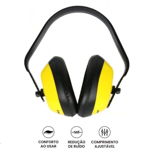 Abafador de ruídos tipo concha - BOM-7410 Abafador de ruídos tipo concha - BOM-7410