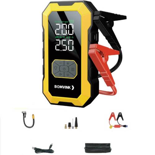 Auxiliar de partida port�til com compressor integrado e acess�rios - BOM-8923