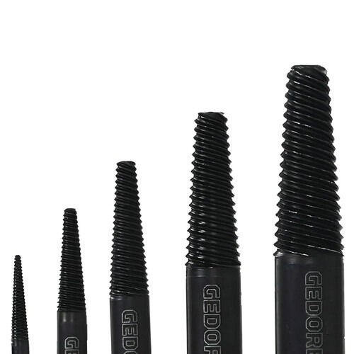 Jogo de extrator de parafuso 1,4 a 11 mm com 5 pe�as - 8551-55