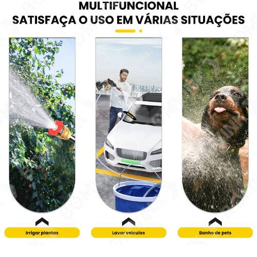 Lavadora de alta press�o a bateria 21V com 2 bateria e acess�rios - BOM-7001  110V/220V