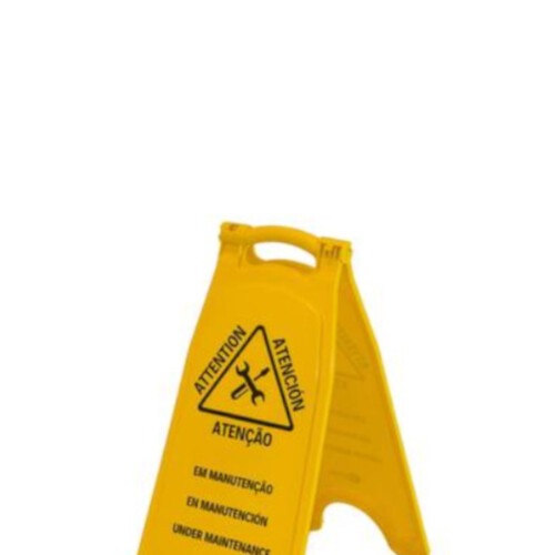 Placa de sinaliza��o �rea em Manuten��o