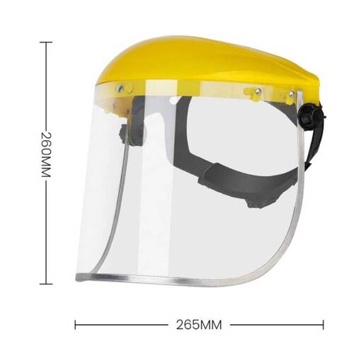 Protetor facial incolor 265mm com catraca - BOM-7420 Protetor facial incolor 265mm com catraca - BOM-7420