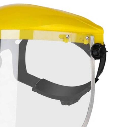 Protetor facial incolor 265mm com catraca - BOM-7420 Protetor facial incolor 265mm com catraca - BOM-7420