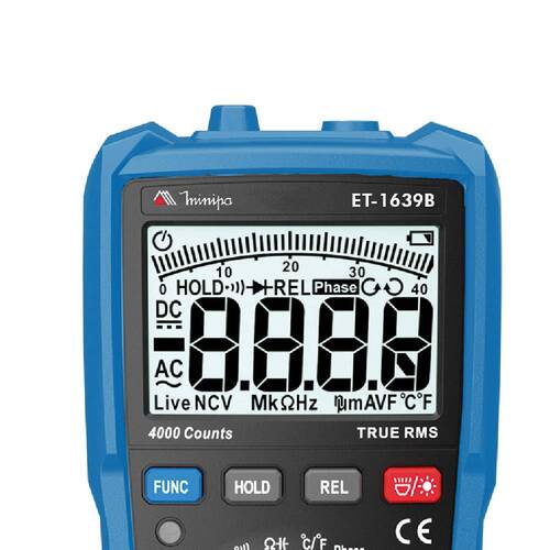 Multímetro digital portátil True RMS CAT IV 600V - ET-1639B Multímetro digital portátil True RMS CAT IV 600V - ET-1639B